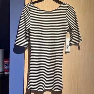 Bishop and Young low scoop back striped shirt - size small